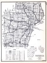 Manitowoc County, Wisconsin State Atlas 1956 Highway Maps